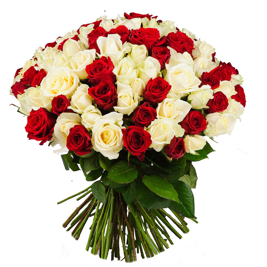 Букет из 101 розы «Обман чувств» 60 см