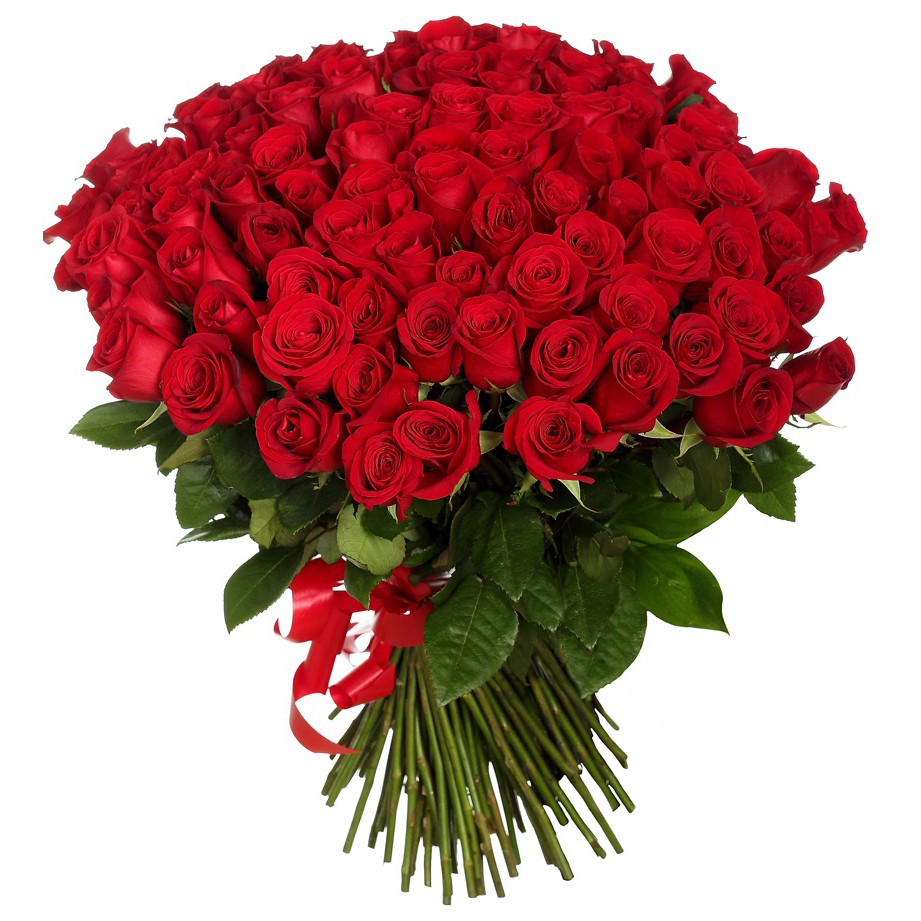 Букет из 101 розы  «Страсть» 50 см