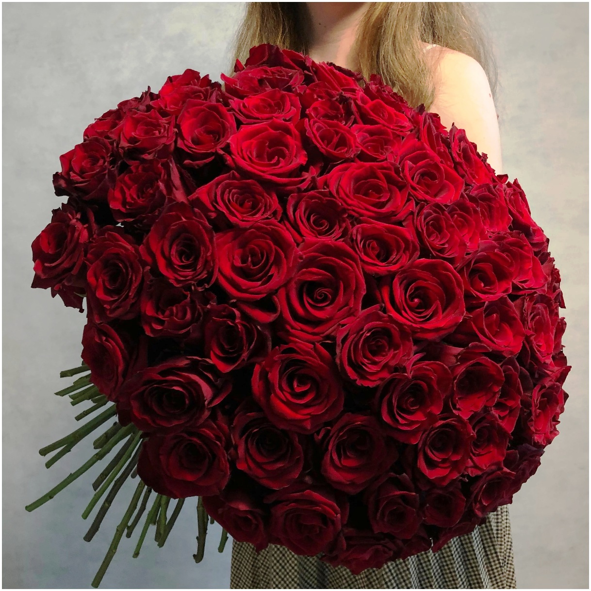Букет из 101 розы  «Страсть» 70 см