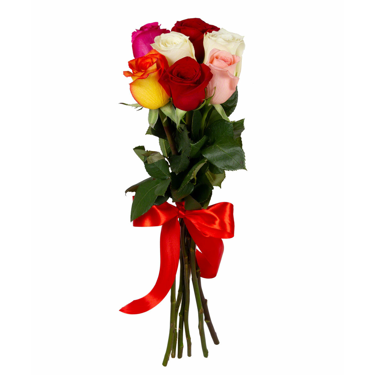 Букет из 7 роз «Улыбка» 50 см